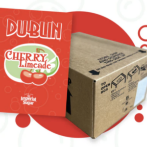 cherry limeade – 5 gallon bag in box – dublin premium fountain flavor