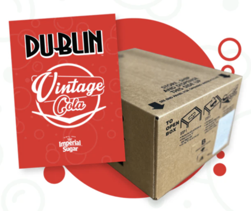 vintage cola – 5 gallon bag in box – dublin premium fountain flavor
