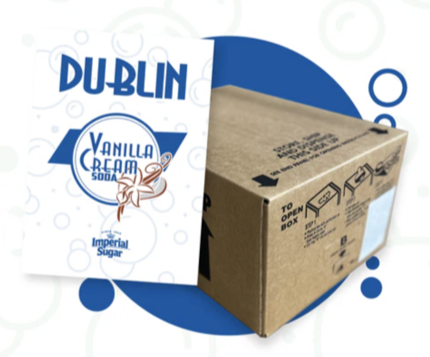 vanilla cream – 5 gallon bag in box – dublin premium fountain flavor