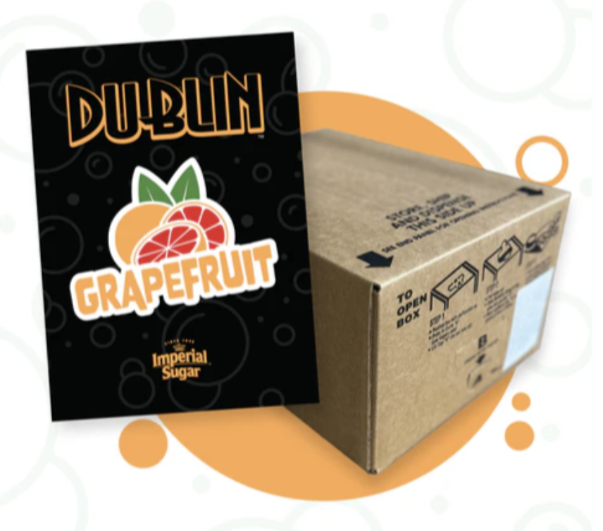 grapefruit – 5 gallon bag in box – dublin premium fountain flavor