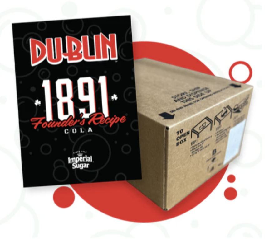 founder's recipe cola – 5 gallon bag in box – dublin premium fountain flavor